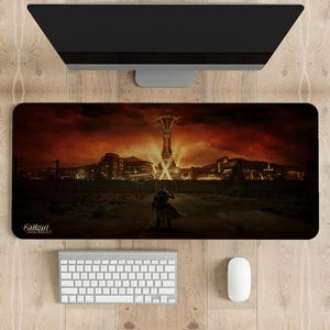 Fallout New Vegas Gaming Mouse Pad: Stitched Edges, Vibrant Print
