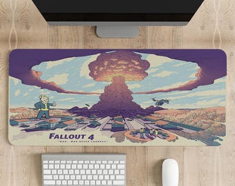 Fallout New Vegas Gaming Mauspad: Genähte Kanten, lebendiger Druck