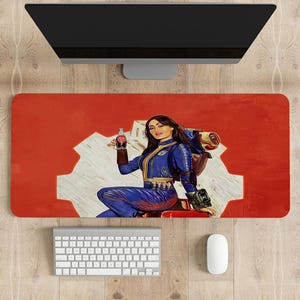 Fallout Gaming Mouse Pad: Personalized Printing, Stitched Edges