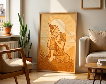 Buddha Art Print Set (Digital Download) | Calming Spiritual Decor