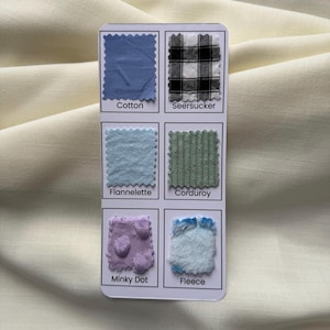 Tactily Fabric Sample Pack (with free shipping) – Swatches to Touch & Try | Try Before You Buy | Corduroy, Cotton, Flannelette, Minky + MORE