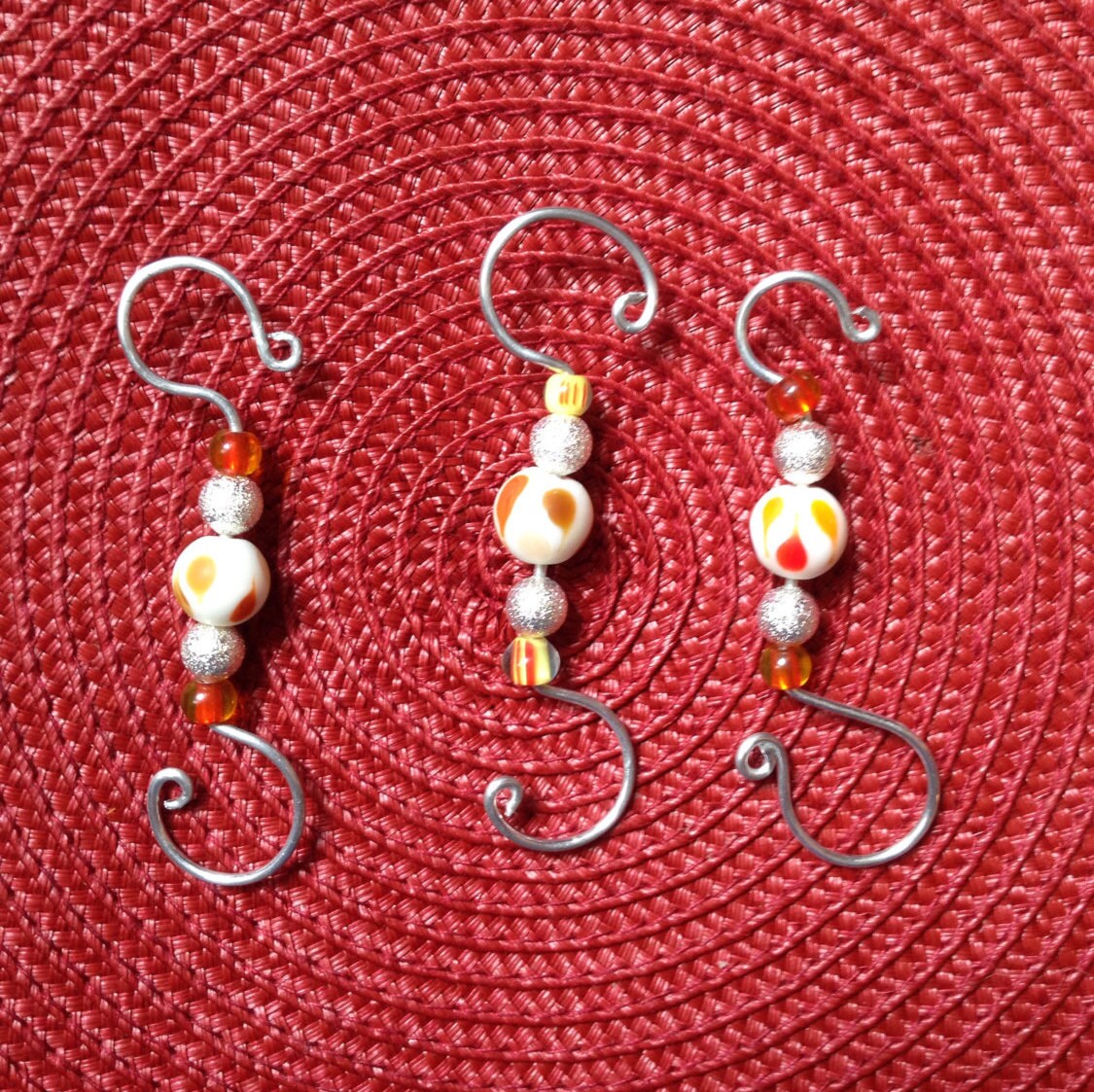 Beaded Hooks Ornament Hooks Decorative Hangers Christmas  Etsy