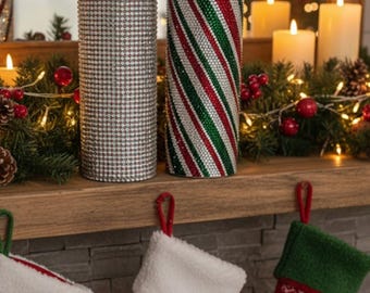 Kerstbeker met strass steentjes - Kies je bekerstijl!