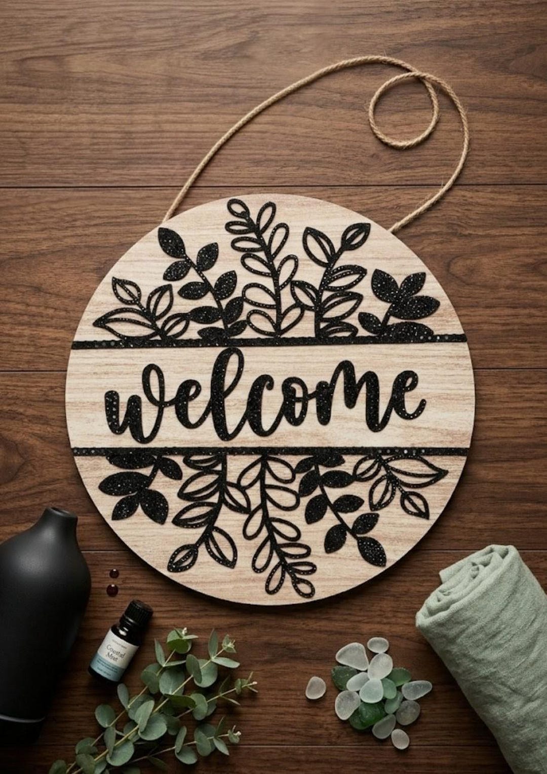 Communication Sign Rinstone Custom Floral Rhinestone Welcome Sign - You Choose Your Color! - Etsy
