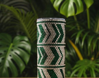 Vaso de diamantes de imitación personalizado: ¡elige tus colores y estilo de vaso!