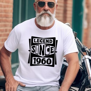 Legend seit 1960 T Shirt - Geburtstag, Weihnachtsgeschenk - Opa T-Shirt, Geschenk für Großeltern, individuell gestaltetes Shirt - personalisiertes Shirt - Geburtstag
