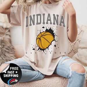 Koszulka Indiana Basketball Vintage Style, Koszulka Indiana Pacer, Koszulka Pacers, Koszulka kibica koszykówki Pacers Vintage