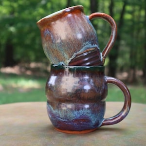 Handmade Ceramic Coffee Mugs: Wheel-thrown Gift Set