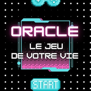 Oracle Le jeu de votre vie! Gamer et Spirituel, c'est un mélange unique! Du jamais vu! Que ce jeu apporte les réponses que vous recherchez!