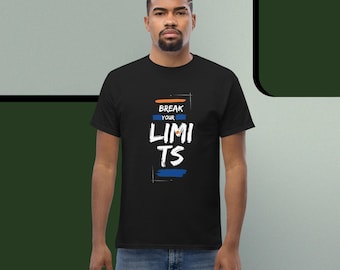 Motivational Gym T-Shirt, Break Your Limits Quote, Fitness Gift