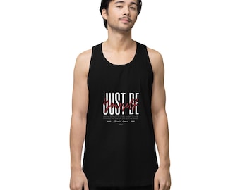 Camiseta de tirantes de algodón para hombre, estilo deportivo jaspeado.