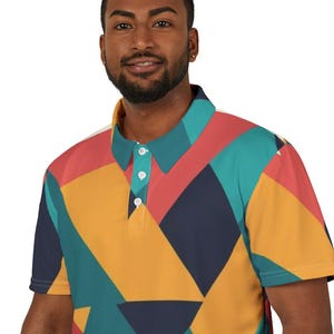 90s retro golf polo shirt. Unique golf polo design. Great gift idea  (free shipping to usa!)