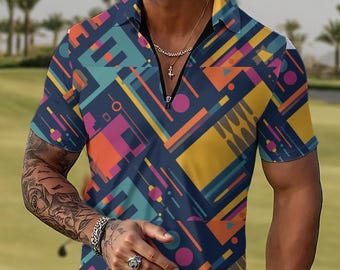 Tolles Golf Poloshirt im Stil der 90er.  Seltenes 90er Jahre Golf Polo Design. Tolle Geschenkidee (versandkostenfrei!)