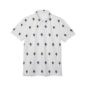 Golf Polo Shirt  - Psychedelic Golf Ball design - Unique golf polo. Great golf gift idea