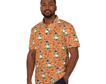 XMAS Golf Polo Shirt – Snowman Design, Performance Wear, Unisex Fit