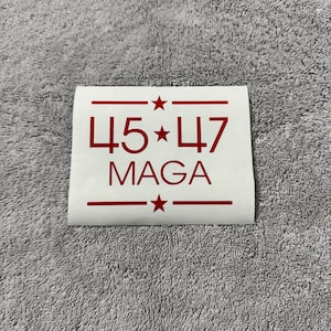 45/47 MAGA President Donald Trump Decal | 45/47 Make America Great Again Decal