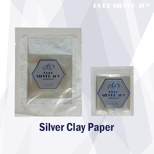 Silver Metal Clay Paper– 999 Silver | Jewelry Making Material for DIY, Crafts & Artisans