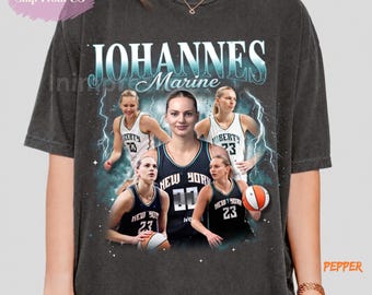 Marine Johannes Shirt, New York Liberty Tee, WNBA Basketball Graphic T-Shirt