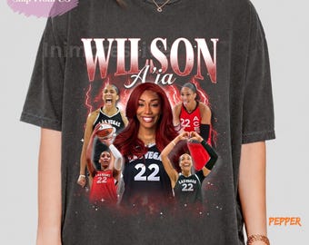 A'ja Wilson Las Vegas Aces Graphic Tee, WNBA MVP Fan Apparel