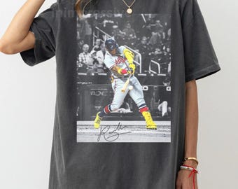Vintage 90s Ronald Acuña Jr. Graphic Tee Sports Fan T-Shirt Game Day shirt