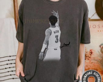 Aesthetic Jared McCain Basketball Tee, Modern Hoops Graphic Shirt, Trendy Athlete Streetwear
