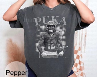 Vintage 90s Puka Nacua Graphic Tee Sports Fan T-Shirt