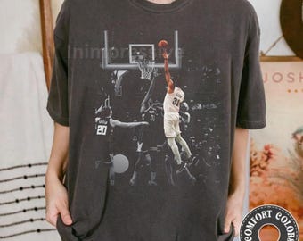 Vintage 90s Jarrett Allen Graphic Tee Game Day Sports Fan T-Shirt