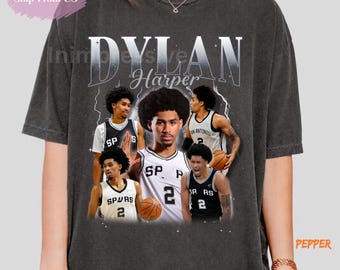 Dylan Harper Shirt, San Antonio Spurs Tee, NBA Rookie Graphic T-Shirt