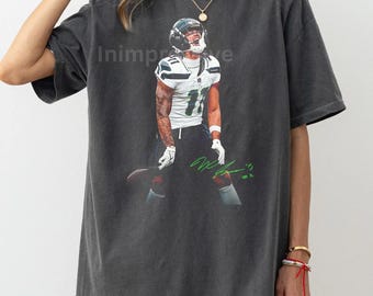 Vintage 90s Jaxon Smith-Njigba Graphic Tee Sports Fan T-Shirt