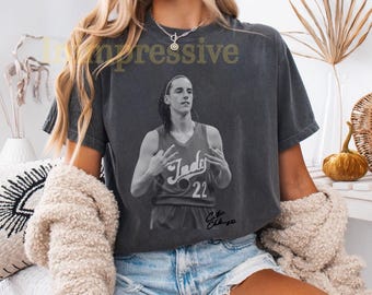 Caitlin Clark Vintage Basketball Shirt, Retro Sports Graphic Tee, Indiana Basketball Fan Gift