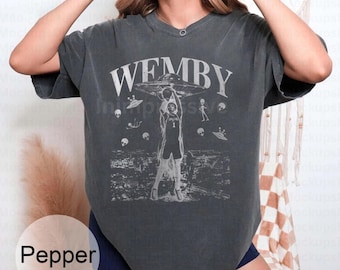 Vintage 90s Basketball Wembanyama Graphic Tee Game Day Sports Fan T-Shirt