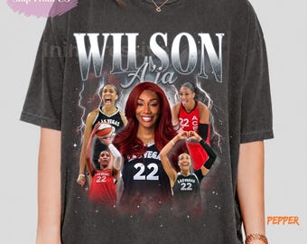 A'ja Wilson Las Vegas Aces Graphic Tee, WNBA MVP Fan Apparel