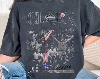 Vintage 90s Basketball Woman Caitlin Clark Graphic Tee Game Day Sports Fan T-Shirt