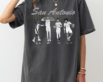 Camiseta vintage pirata de Wemby Castle Harper, camiseta gráfica de los Tres Grandes del baloncesto de San Antonio