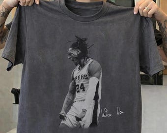 Camiseta retro con estampado de Devin Vassell, camiseta vintage para aficionados al baloncesto, ropa deportiva inspirada en San Antonio.