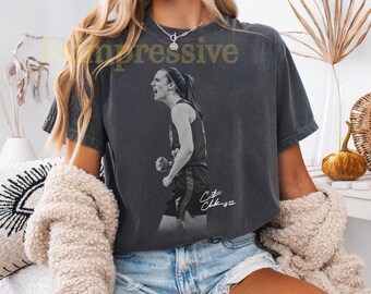 Camiseta vintage de Caitlin Clark, camiseta para aficionados al baloncesto, camiseta gráfica de Indiana Fever.