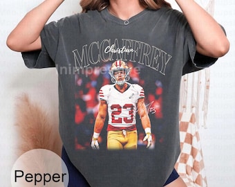 Vintage 90s Football Christian McCaffrey Graphic Tee Sports Fan T-Shirt