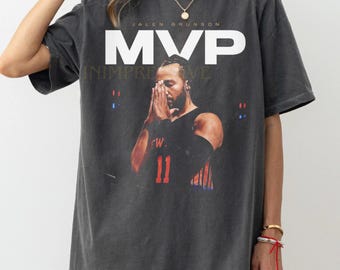 Minimalist Jalen Brunson Basketball T-Shirt, Clean NBA Graphic Tee, New York Hoops Streetwear