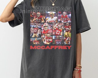 Vintage 90s Christian McCaffrey Graphic Tee Sports Fan T-Shirt