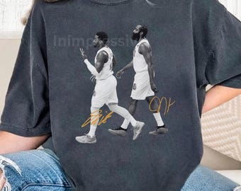 Vintage 90s Basketball Donovan Mitchell, James Harden Graphic Tee Game Day Sports Fan T-Shirt