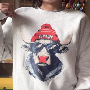 Vintage NY Football Mascot Sweatshirt: Game Day Shirt