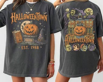 Maglietta vintage di Halloweentown, maglietta retrò di Halloween, felpa per la stagione spettrale, maglietta di Halloween anni '90