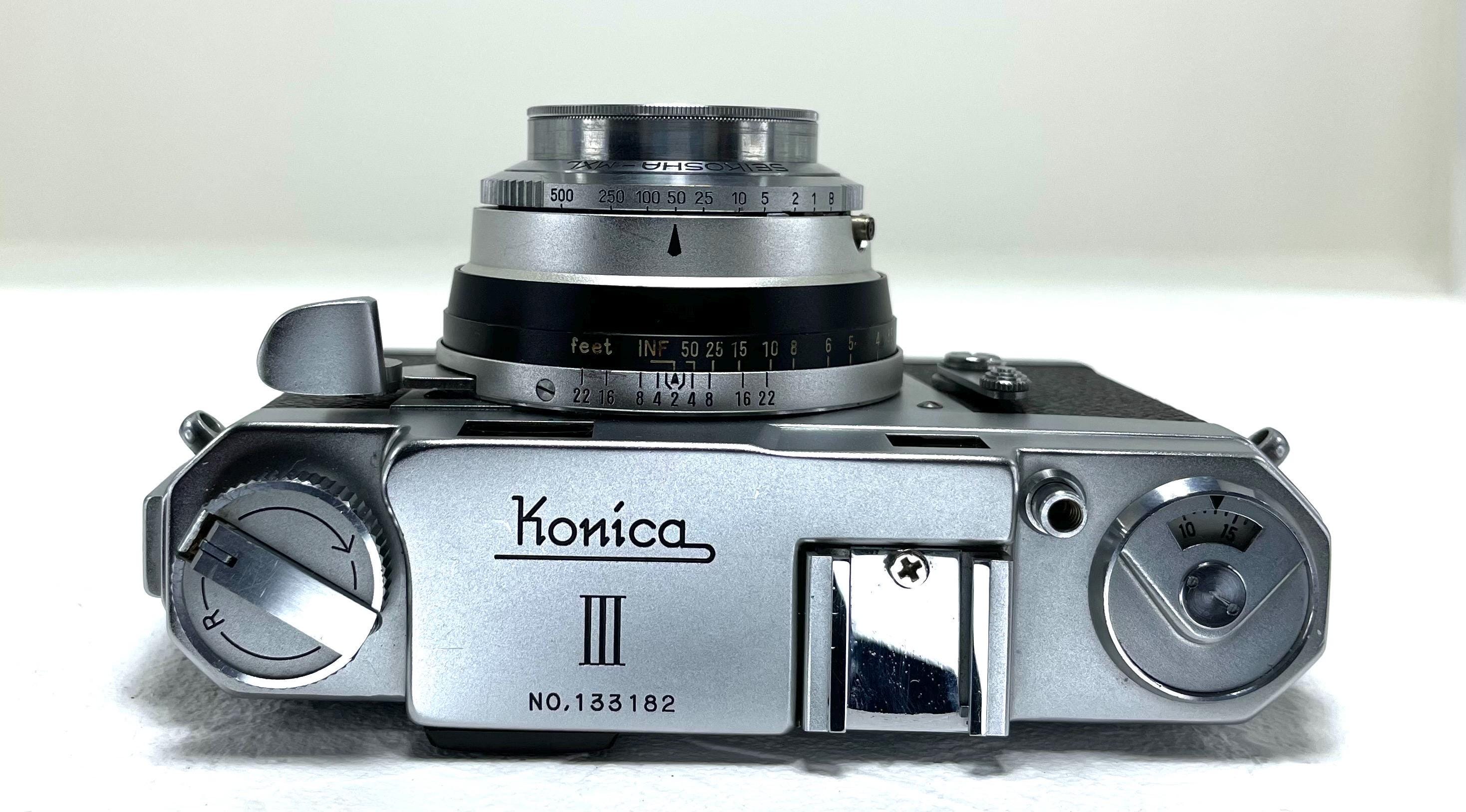 Konica III 3 Rangefinder Film Camera Hexanon 48mm F/2 From