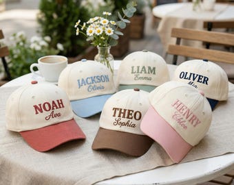 Custom Embroidered Baseball Cap: Personalized Name Hat for Kids & Adults