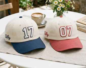 Custom Embroidered Baseball Cap, Puff Number Trucker Hat, Game Day Sport Style