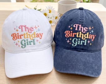 Birthday Girl Hat, Embroidered Birthday Girl Cap, Birthday Girl Gift Hat, Birthday Party Girl Cap, Birthday Gift Cap, Birthday Babe Hat