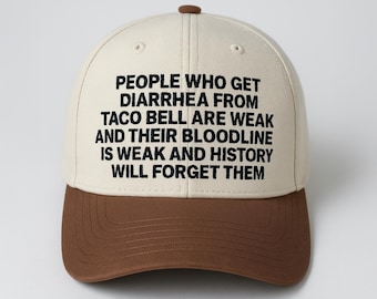 "Bestickter ""Taco Bell Durchfall"" Humor Cap: Lustiger Foodie Hut."