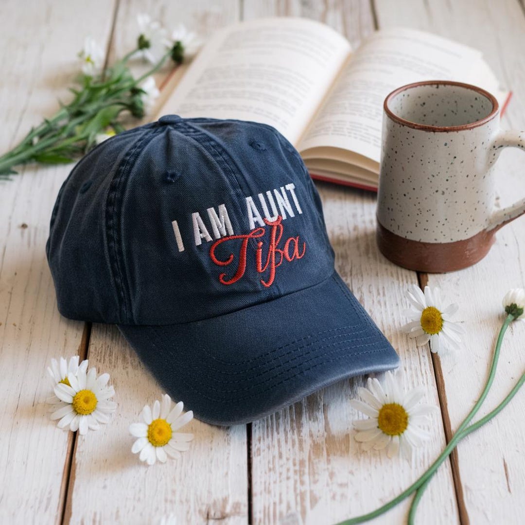 I Am Aunt Tifa Hat, Patriotic Aunt Hat, American Pride Rainbow Hat, 4th ...
