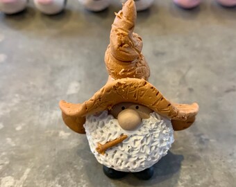 Mr. Farmer Gnome Miniature Clay Figurine