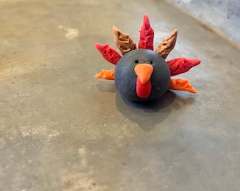 Mr. Turkey Miniature Clay Figurine